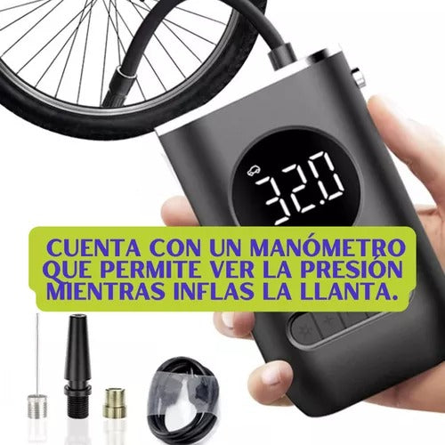 Inflador De Llantas Portable Compresor C